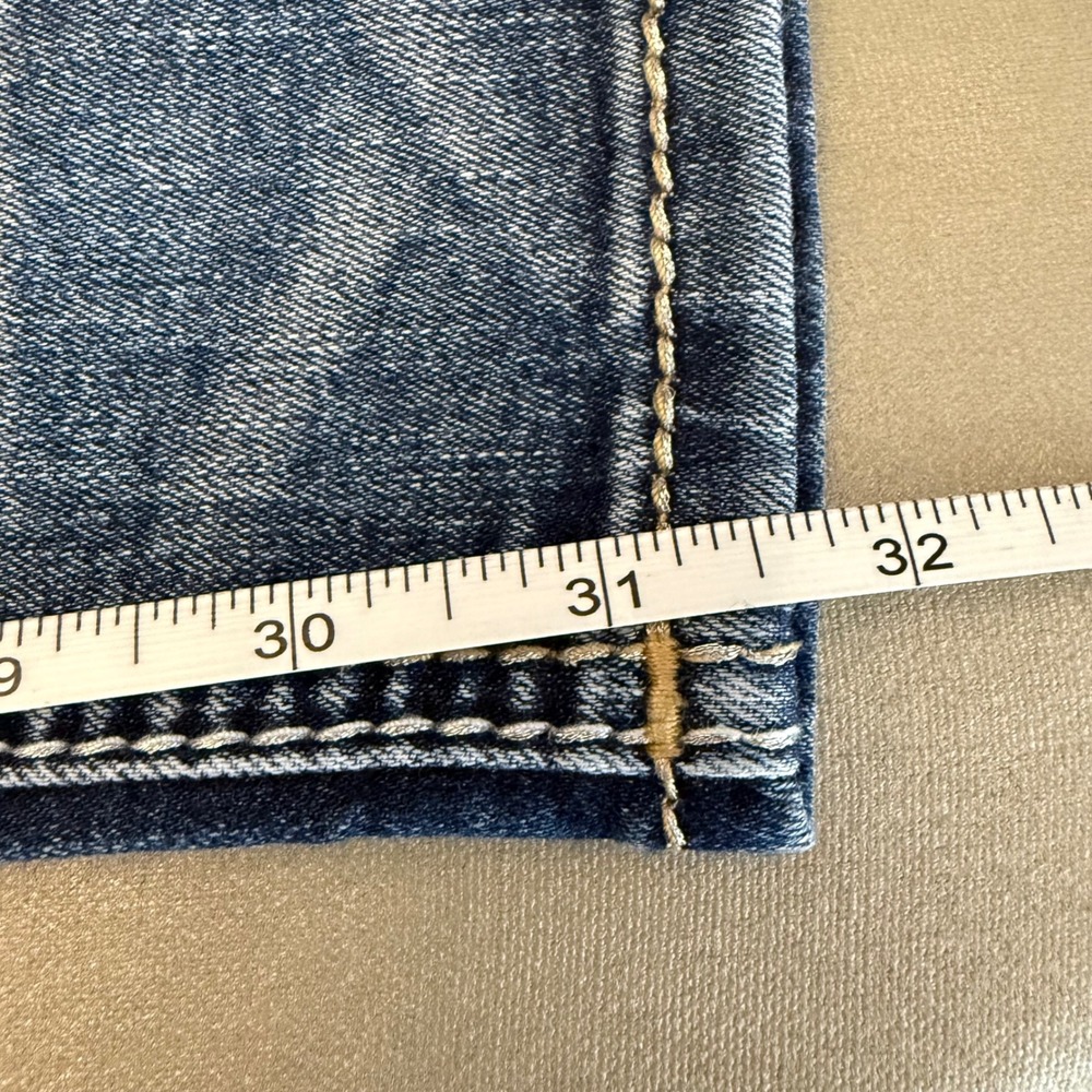 Rock Revival Lam Easy Skinny Jeans Womens 27 Medium Wash Blue Embroidered - Picture 8 of 9